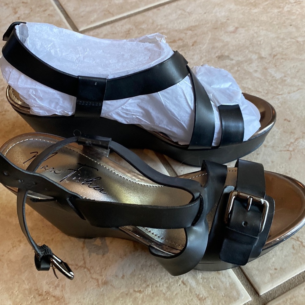 Strappy wedges